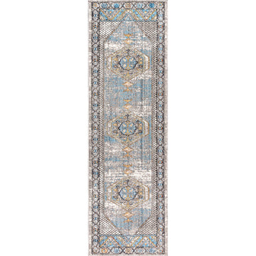 Izmit Geometric Vintage Medallion Area Rug